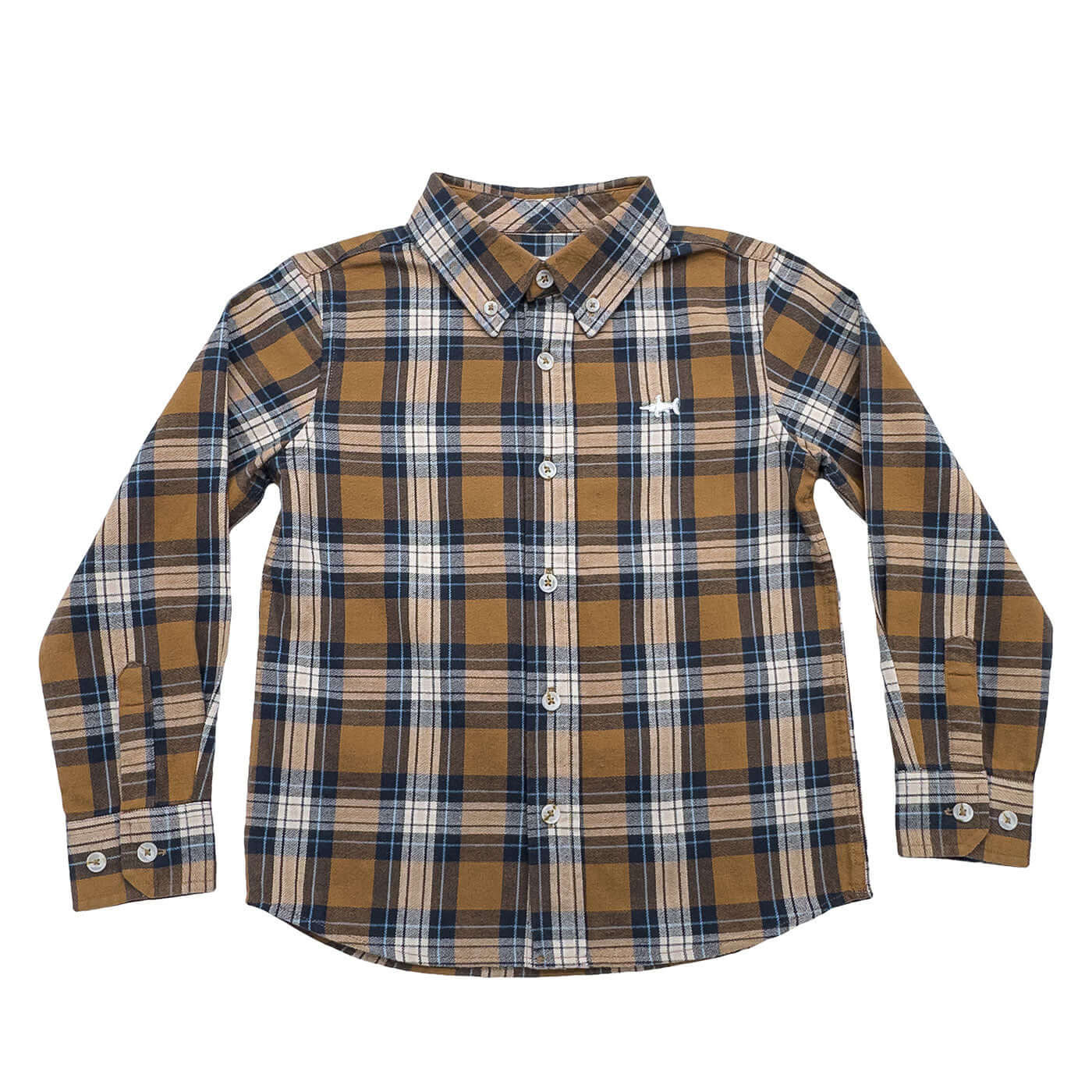 Folly Island Boys Flannel Camel