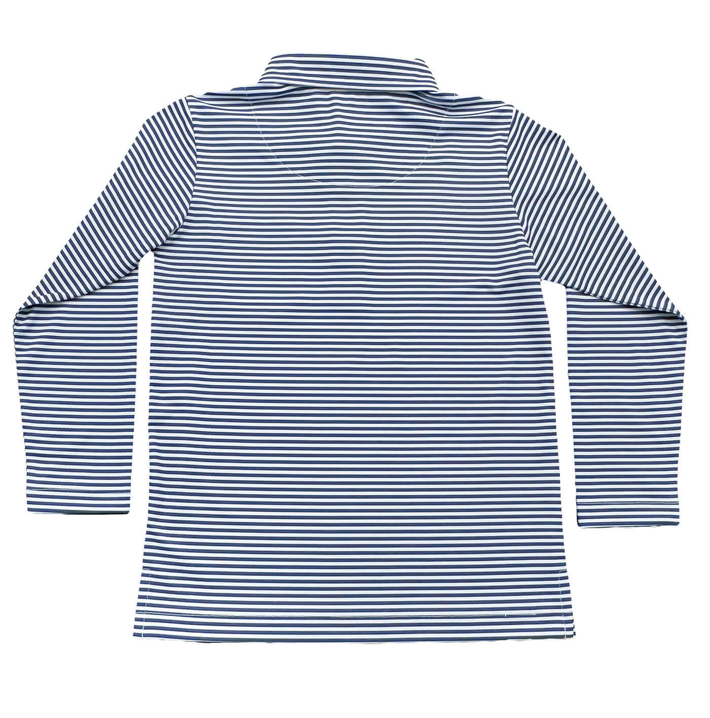 Inshore Boys Performance Polo LS Navy Stripe  