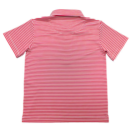 Inshore Performance Polo Red Stripe