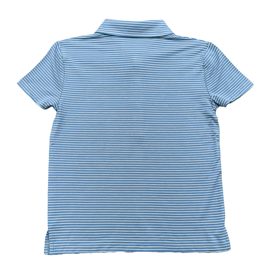 Banks Performance SS Polo Blue/White Stripe 