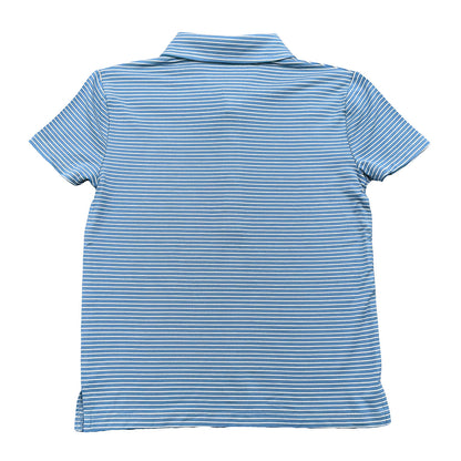 Banks Performance SS Polo Blue/White Stripe 