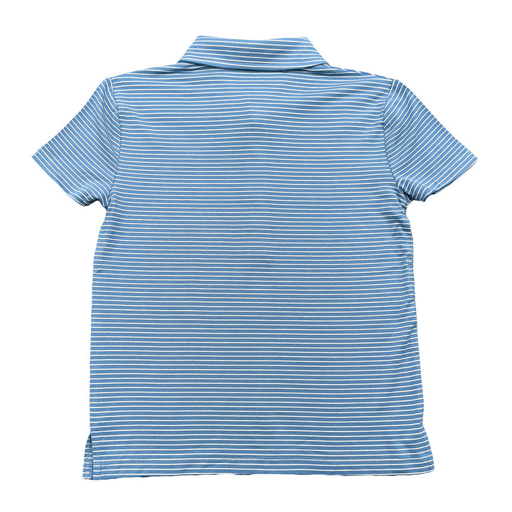 Banks Performance SS Polo Blue/White Stripe 