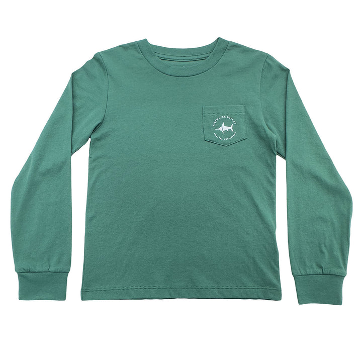 Turkey Graphic Tee LS Green