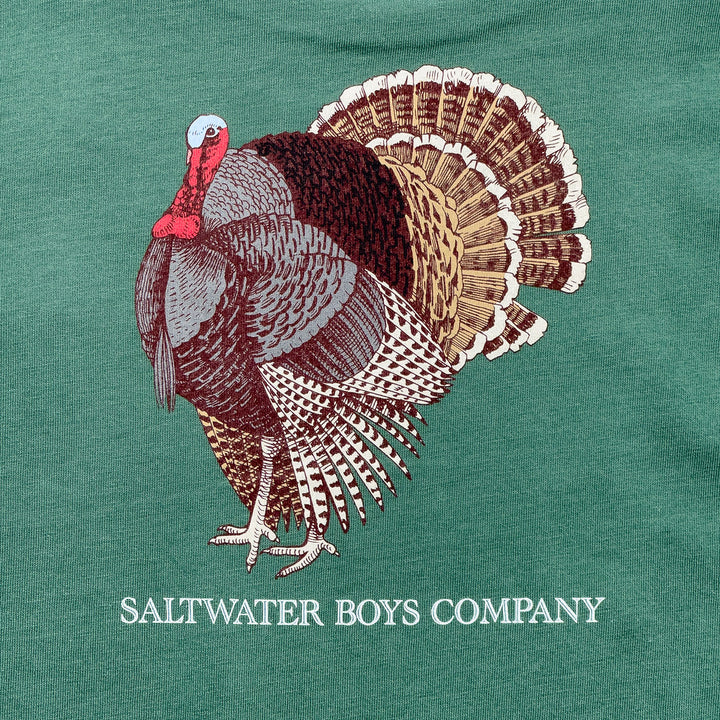 Turkey Graphic Tee LS Green