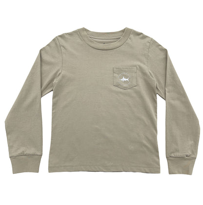 Great White Graphic Tee LS Taupe