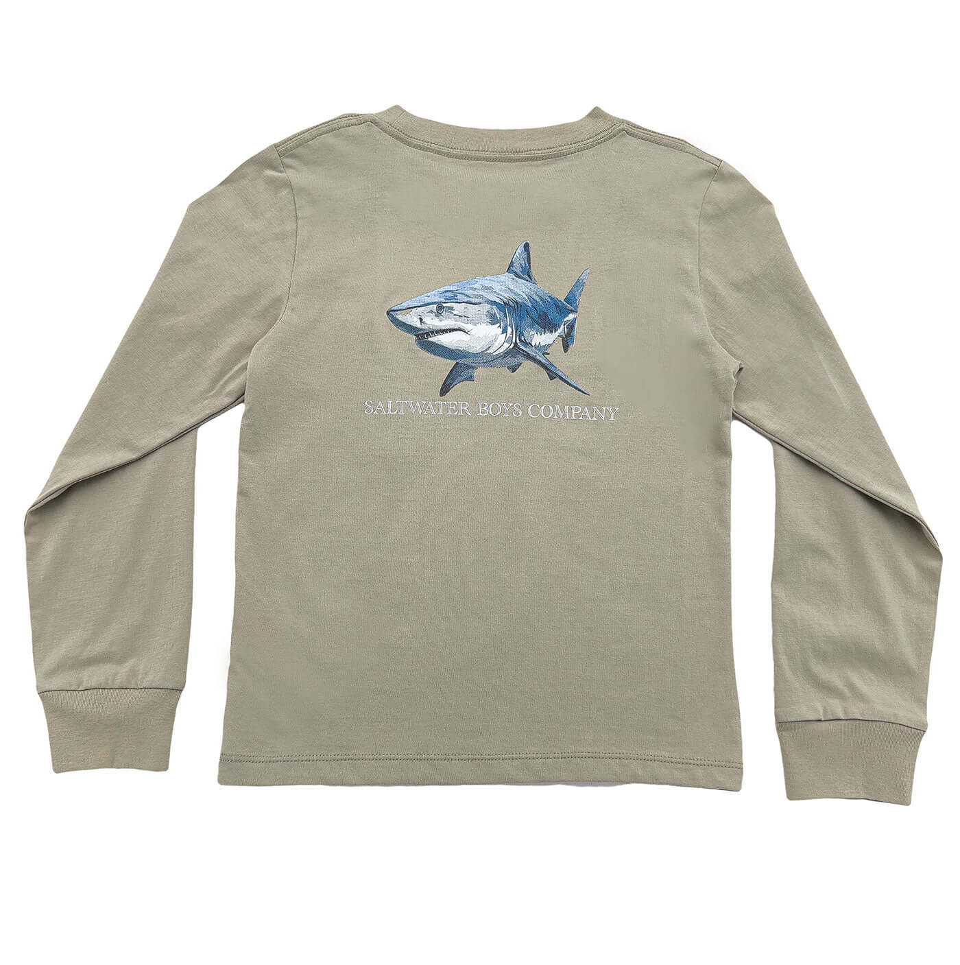 Great White Boys Graphic Tee LS Taupe