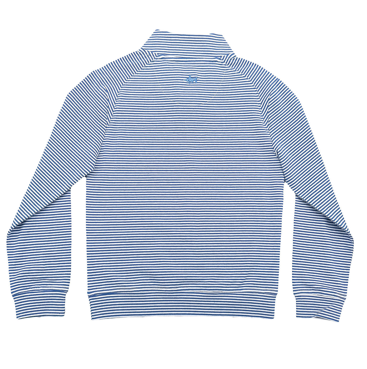 Collins Quarter Zip Blue Stripe