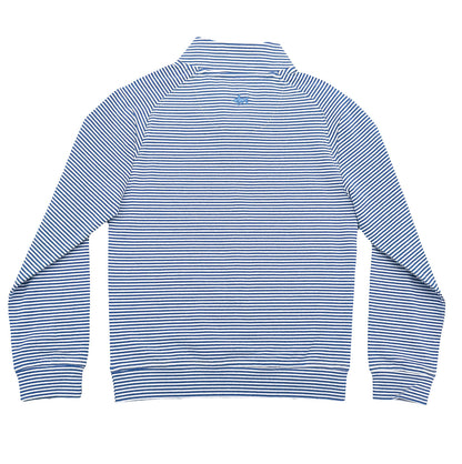 Collins Quarter Zip Blue Stripe