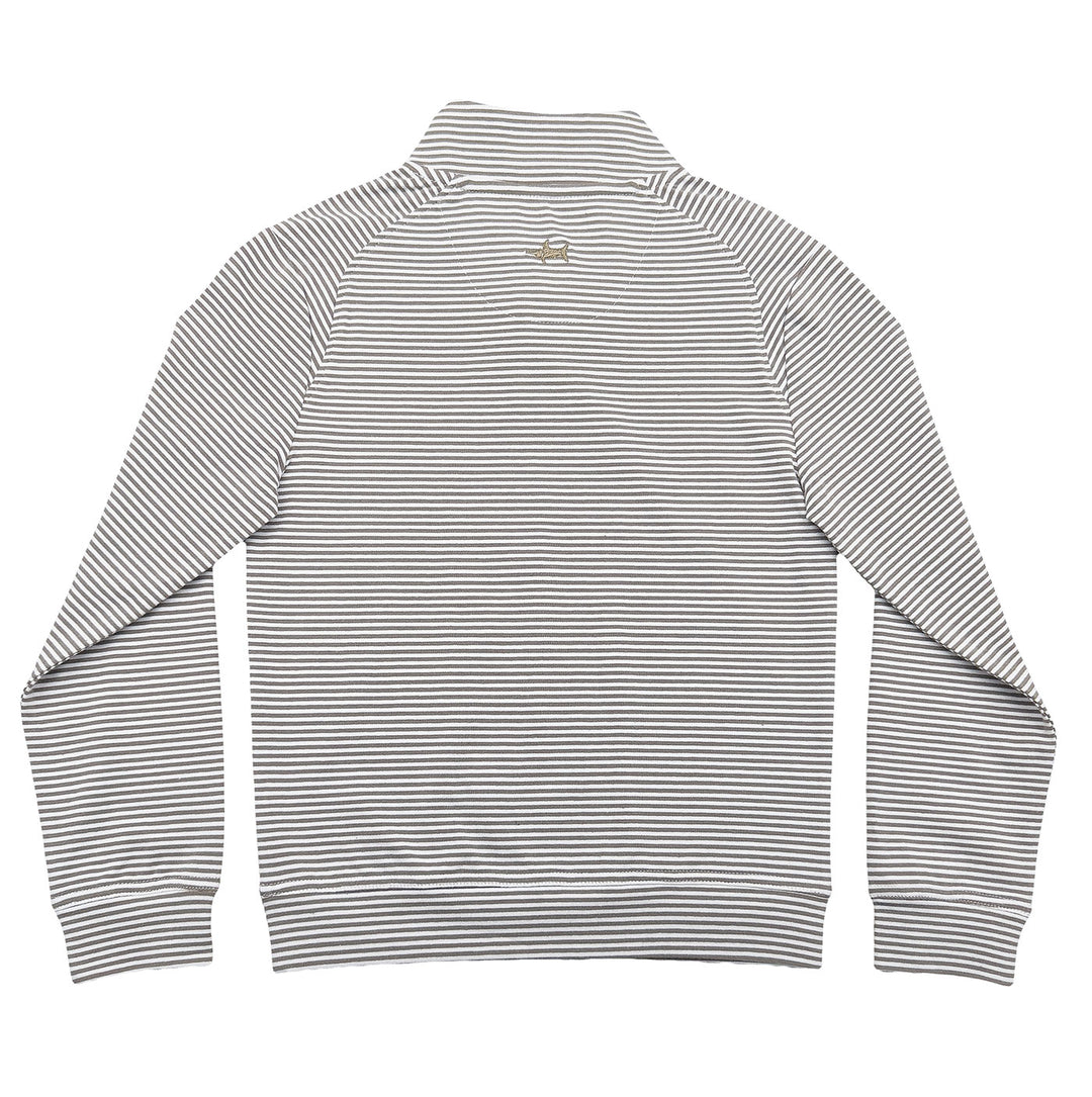 Collins Quarter Zip Khaki Stripe