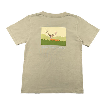 Deer Graphic Tee SS Taupe
