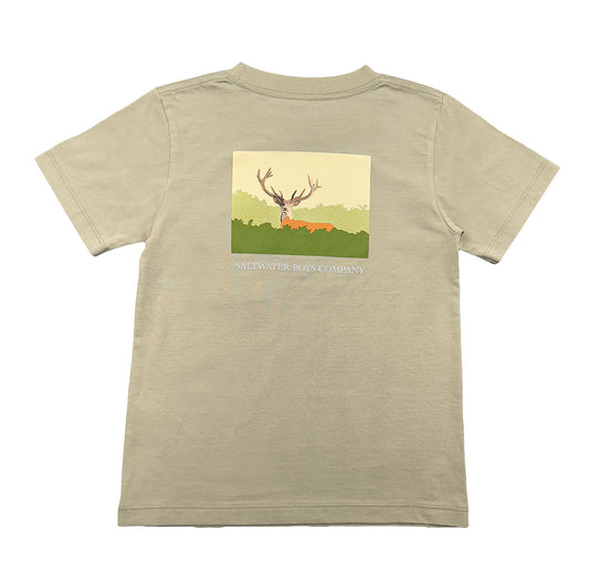 Deer Graphic Tee SS Taupe