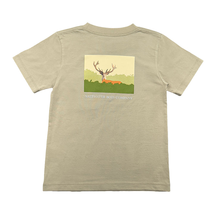 Deer Graphic Tee SS Taupe