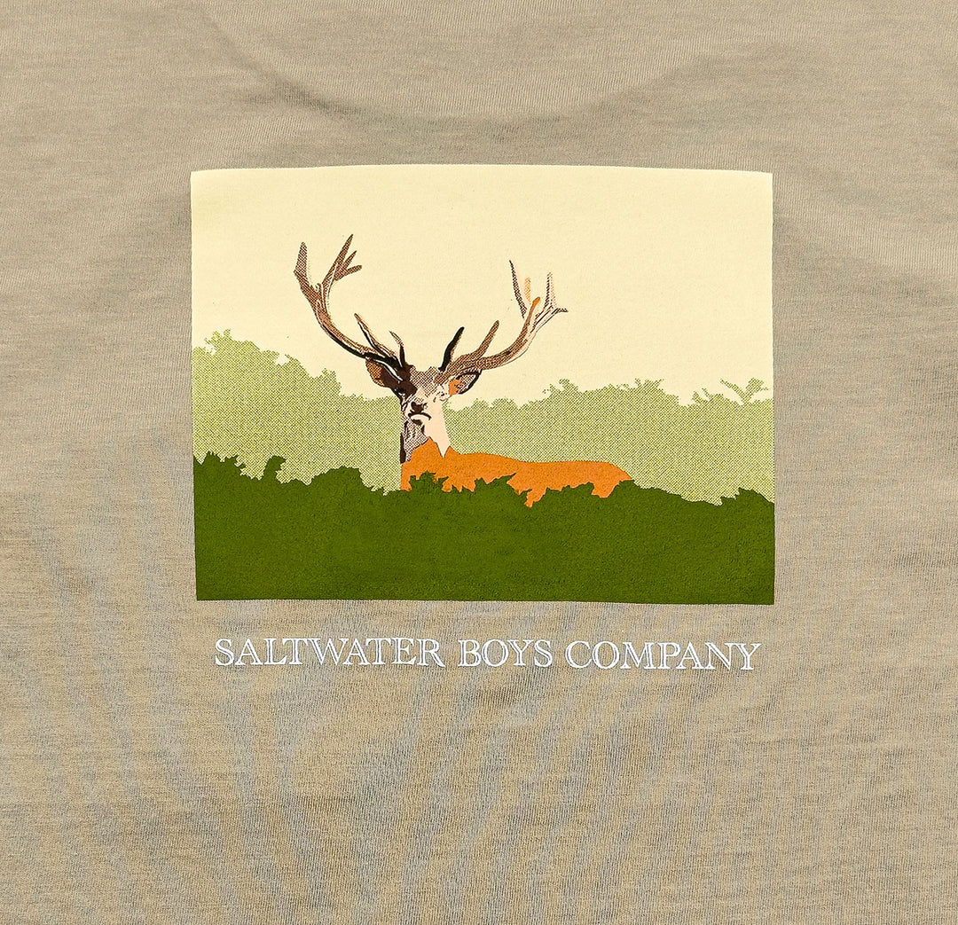 Deer Graphic Tee SS Taupe