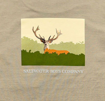 Deer Graphic Tee SS Taupe
