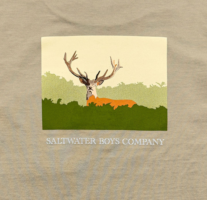 Deer Graphic Tee SS Taupe