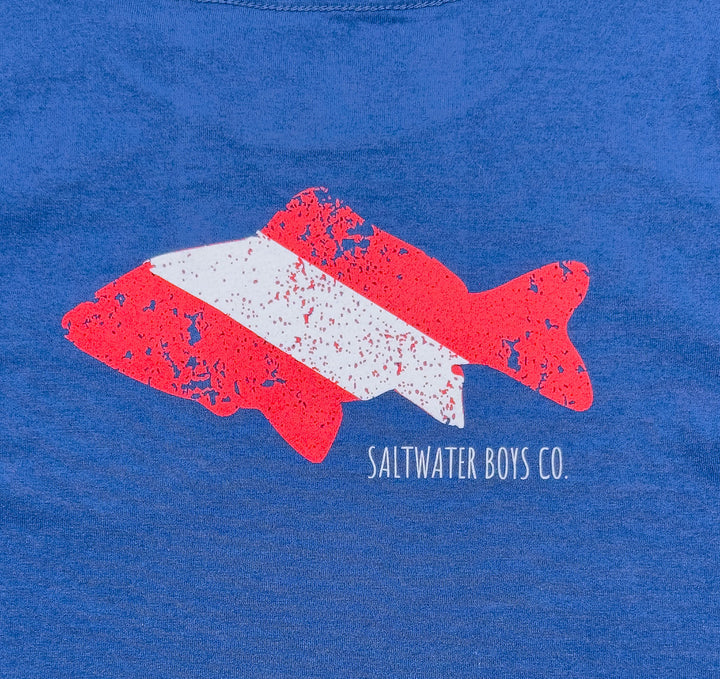 Dive Flag Graphic Tee SS Navy