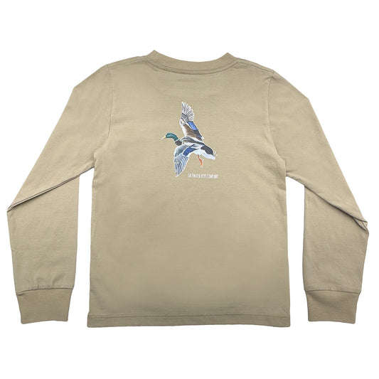 Mallard Graphic Tee LS Taupe