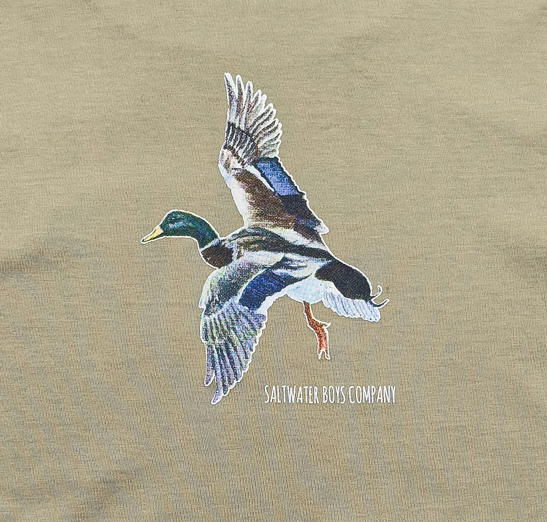 Mallard Graphic Tee LS Taupe