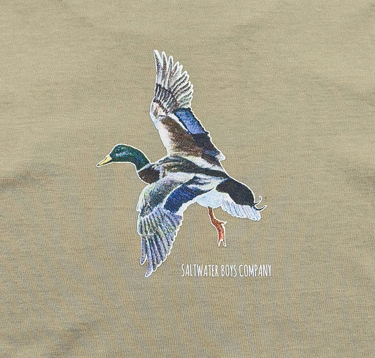 Mallard Graphic Tee LS Taupe