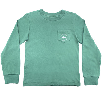 Plaid Deer Graphic Tee LS Green