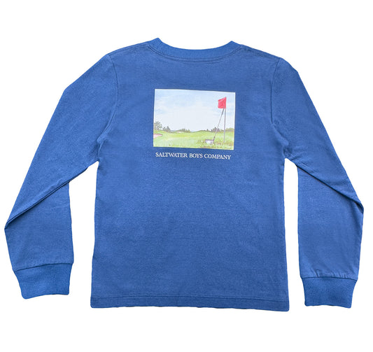 Golf Graphic Tee LS Blue