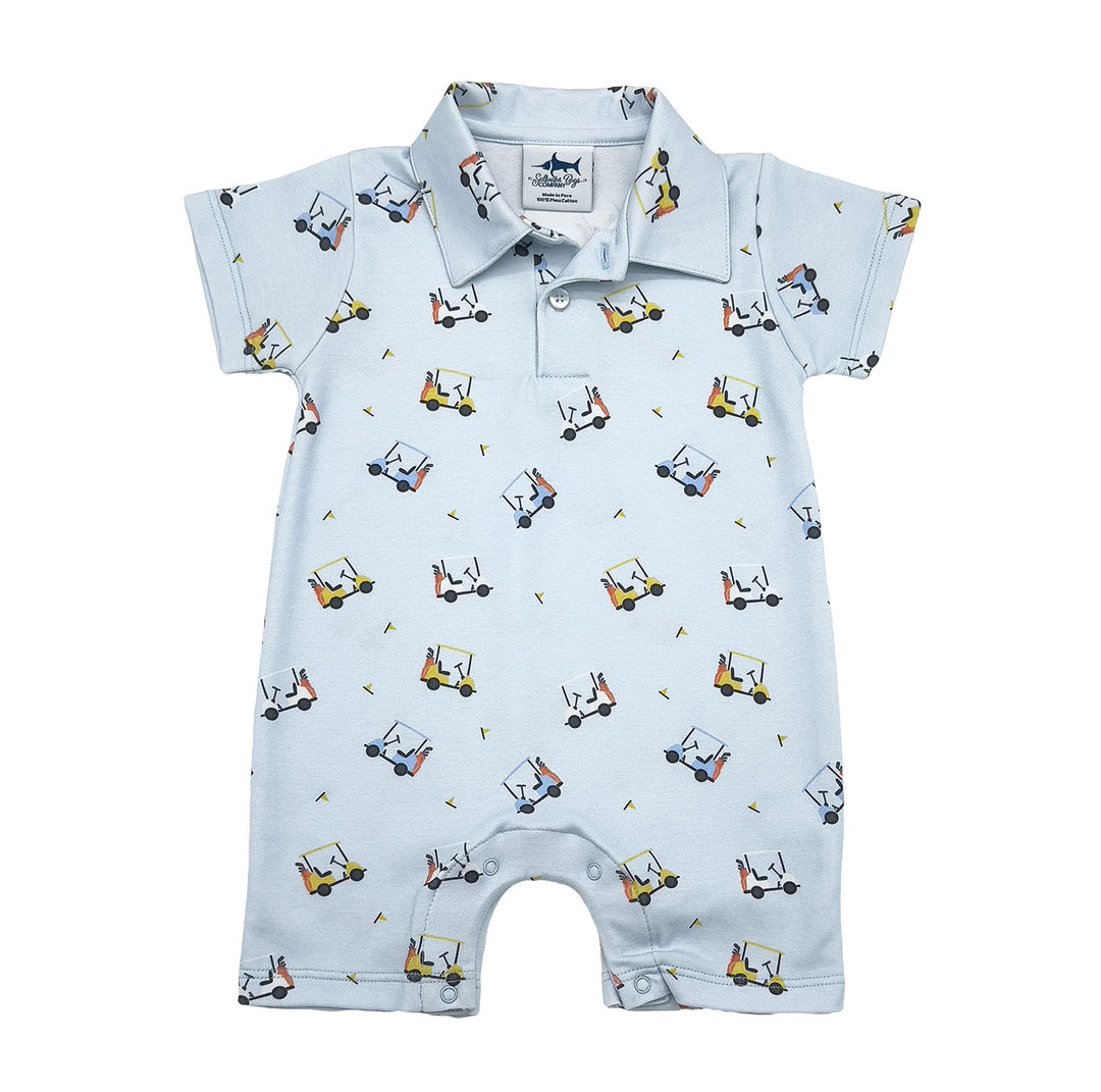 SBC Signature Pima Polo SS Romper Golf carts 