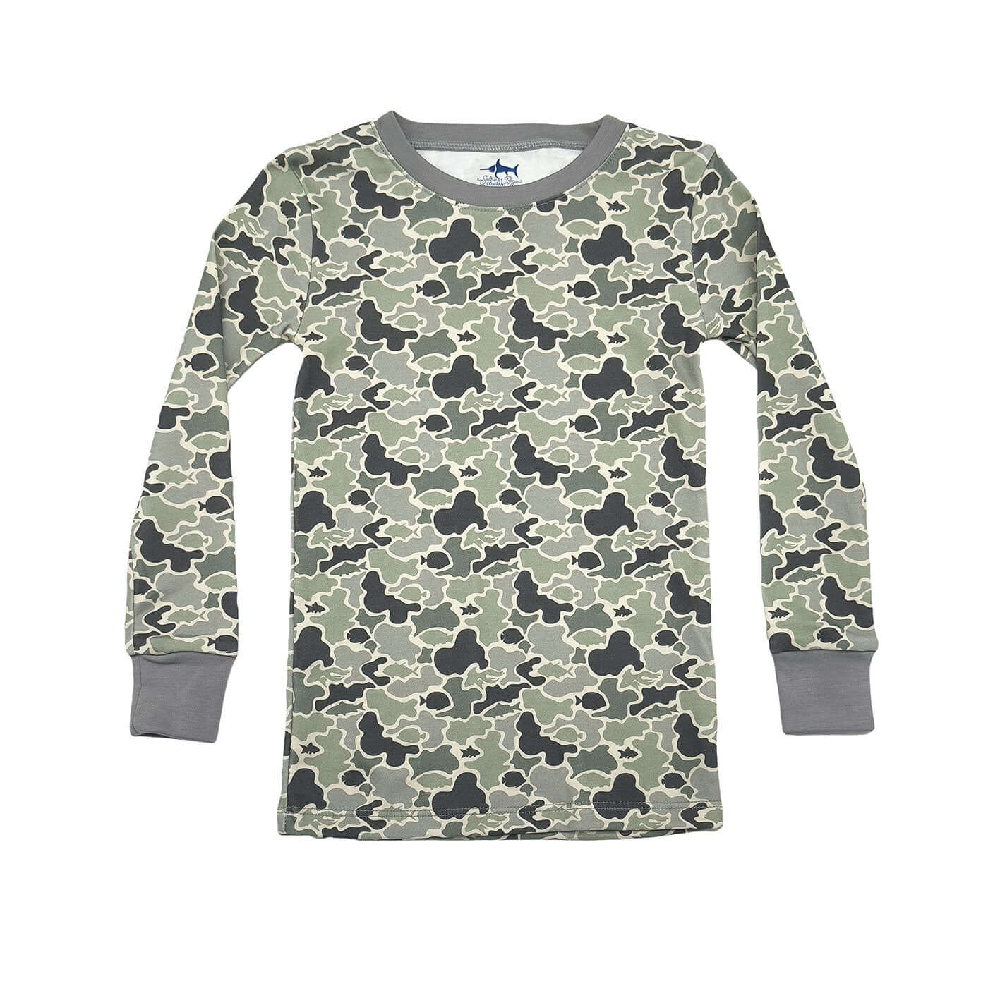 Jekyll Pima 2 Piece Boys Pajamas Camo Fish