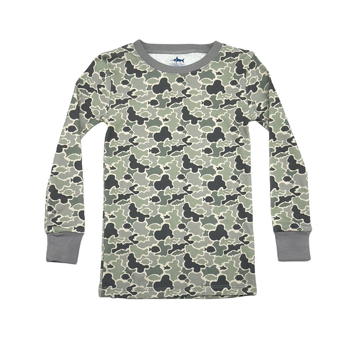 Jekyll Pima 2 Piece Pajamas Camo Fish