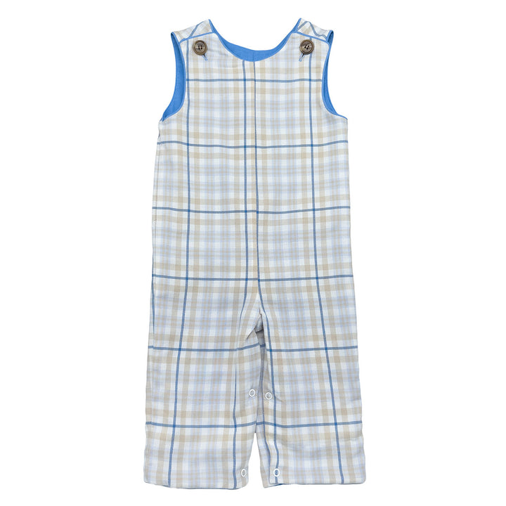 Rivers Reversible Longall Khaki/Blue Plaid 