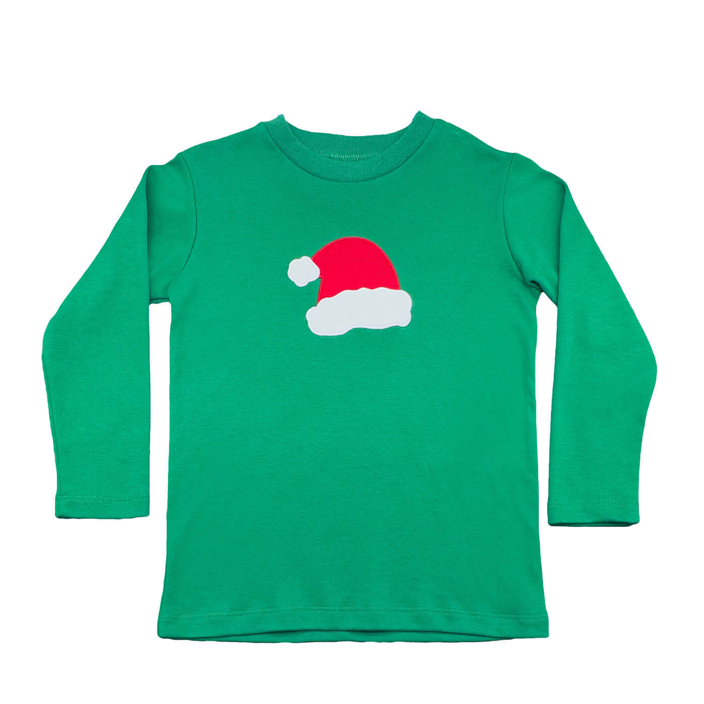 2 Piece Applique Boys Pant Set Santa Hat 