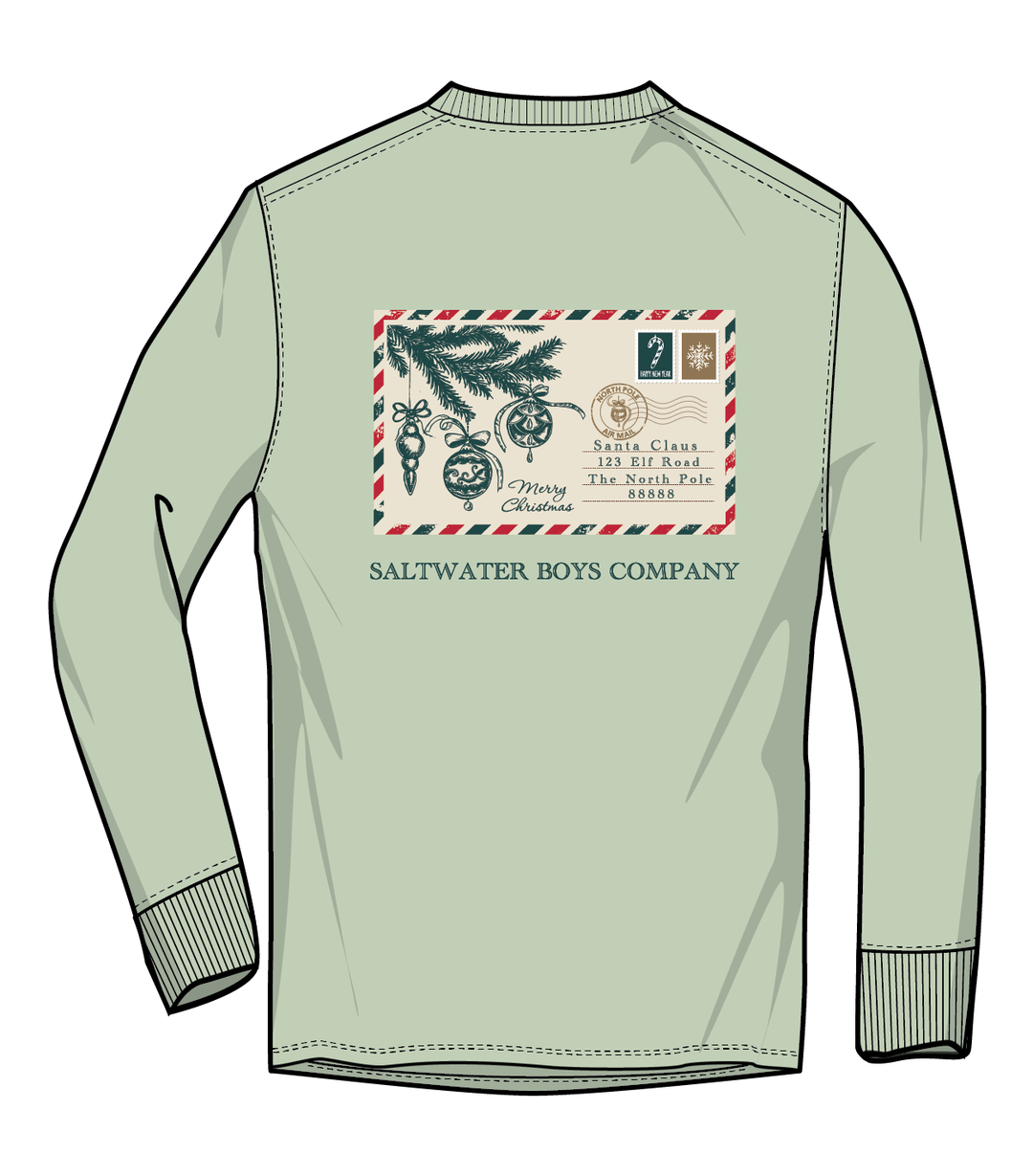 Christmas Postcard Tee LS