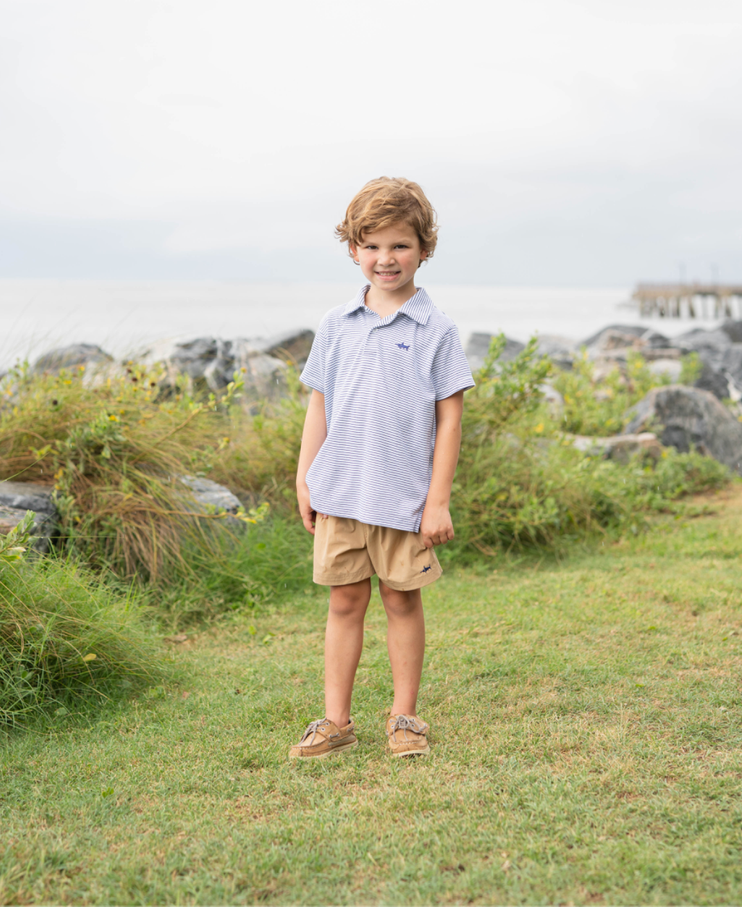 SBC Signature Polo - Navy Stripe