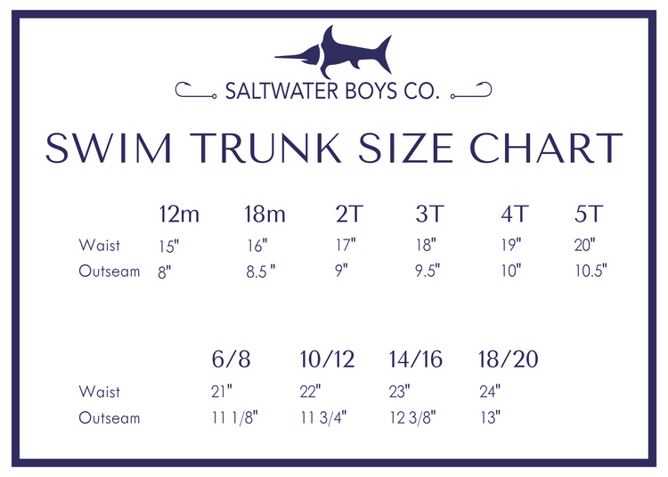 Swim Size Chart