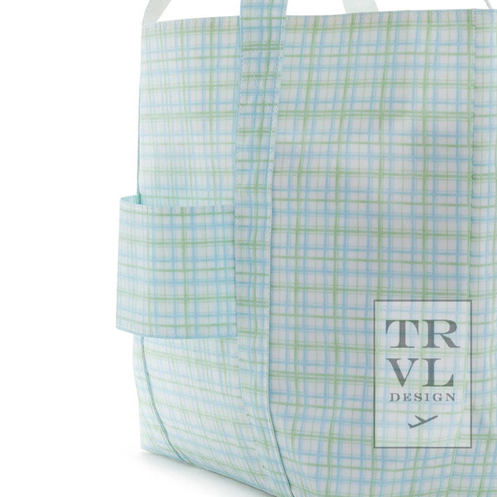 Jumbo Tote - X-large Tote Classic Plaid Green