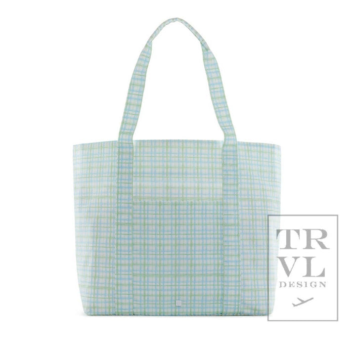 Jumbo Tote - X-large Tote Classic Plaid Green