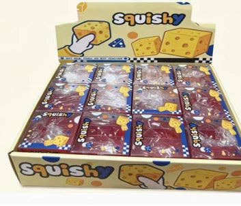 Colorful Coconut Oil Squishy Cheese Cubes – Assorted Set of 12