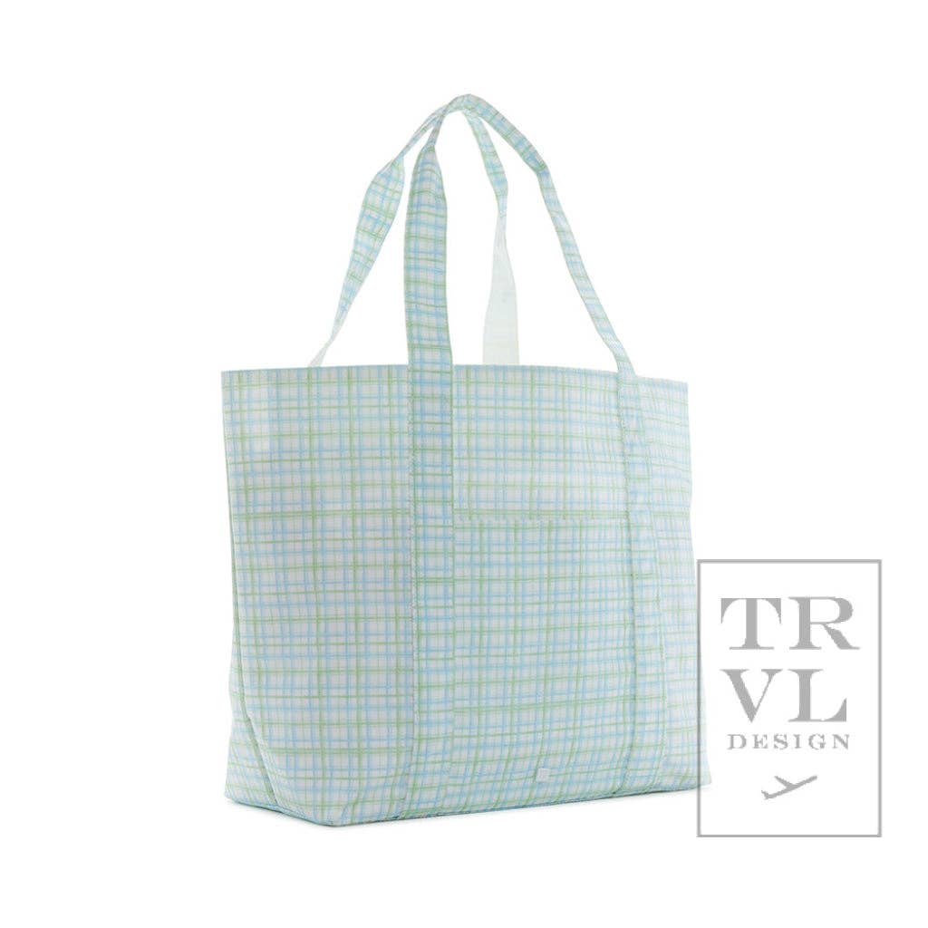 Jumbo Tote - X-large Tote Classic Plaid Green