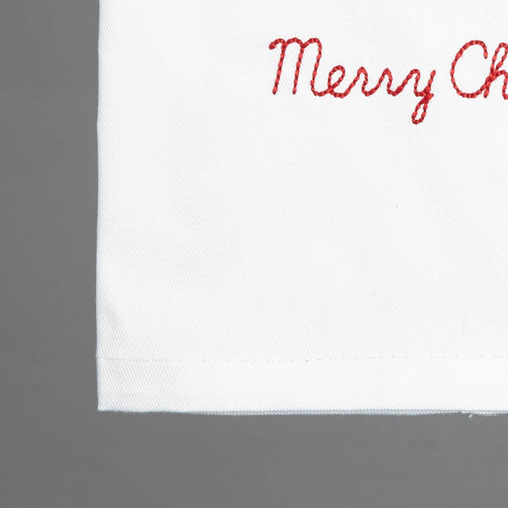 Blue Crab Christmas Tree Embroidered Kitchen Towel