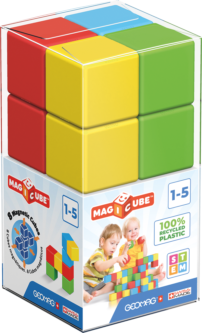 Geomag™ Magicube Crystal 8 Pc Magnetic Blocks for Toddlers