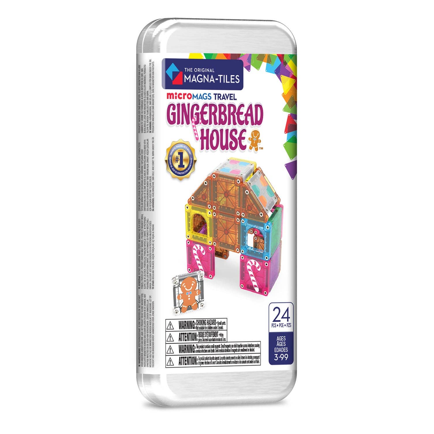 MicroMAGS Gingerbread House 24 Piece Travel Set