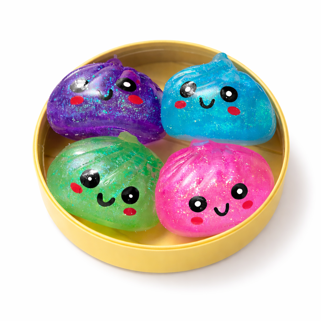 Mini Dumpling Squishy Set of 4 Pack