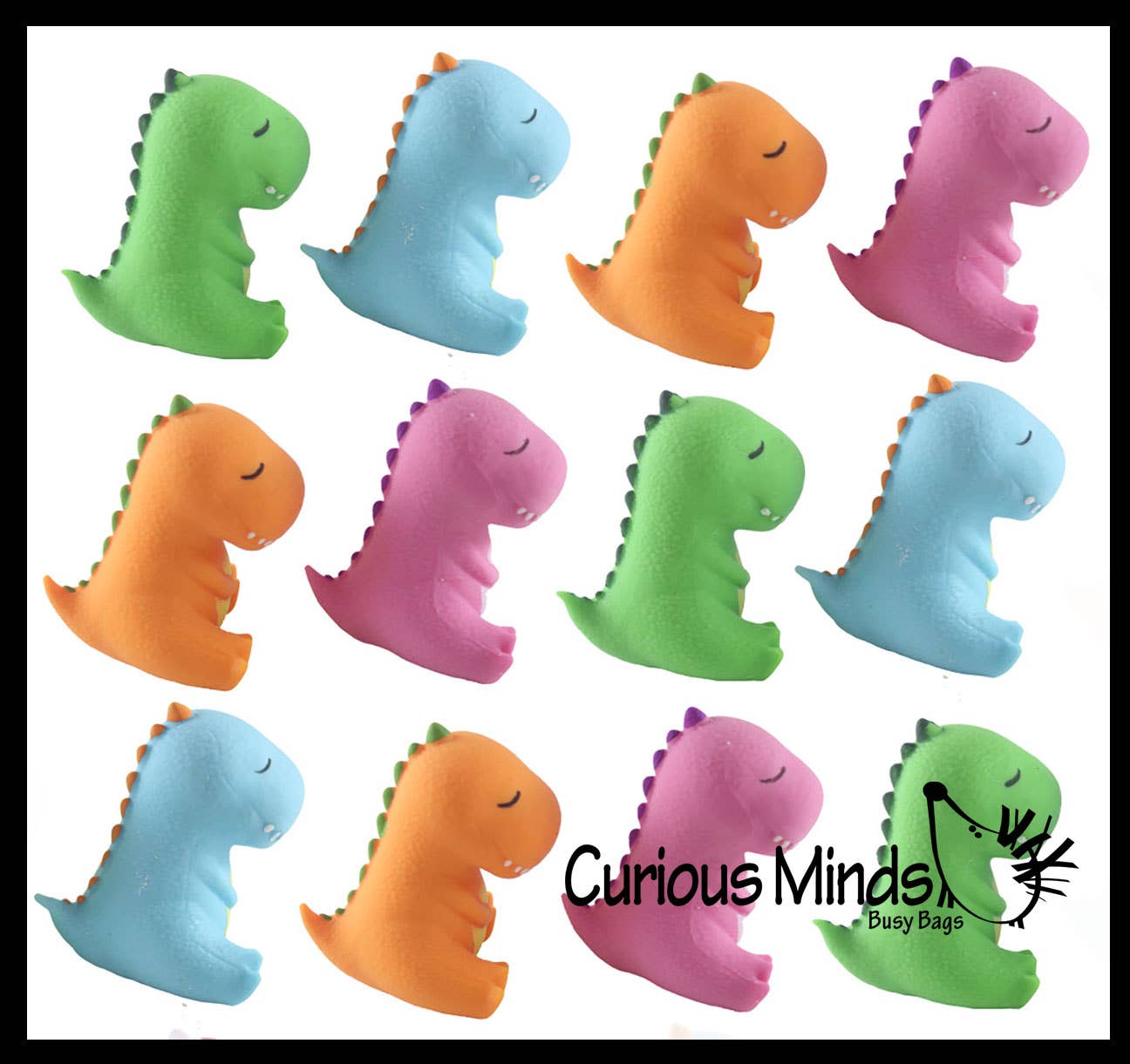 Dinosaur Soft Cream Doh Filled Stress Ball - Squishy Gooe