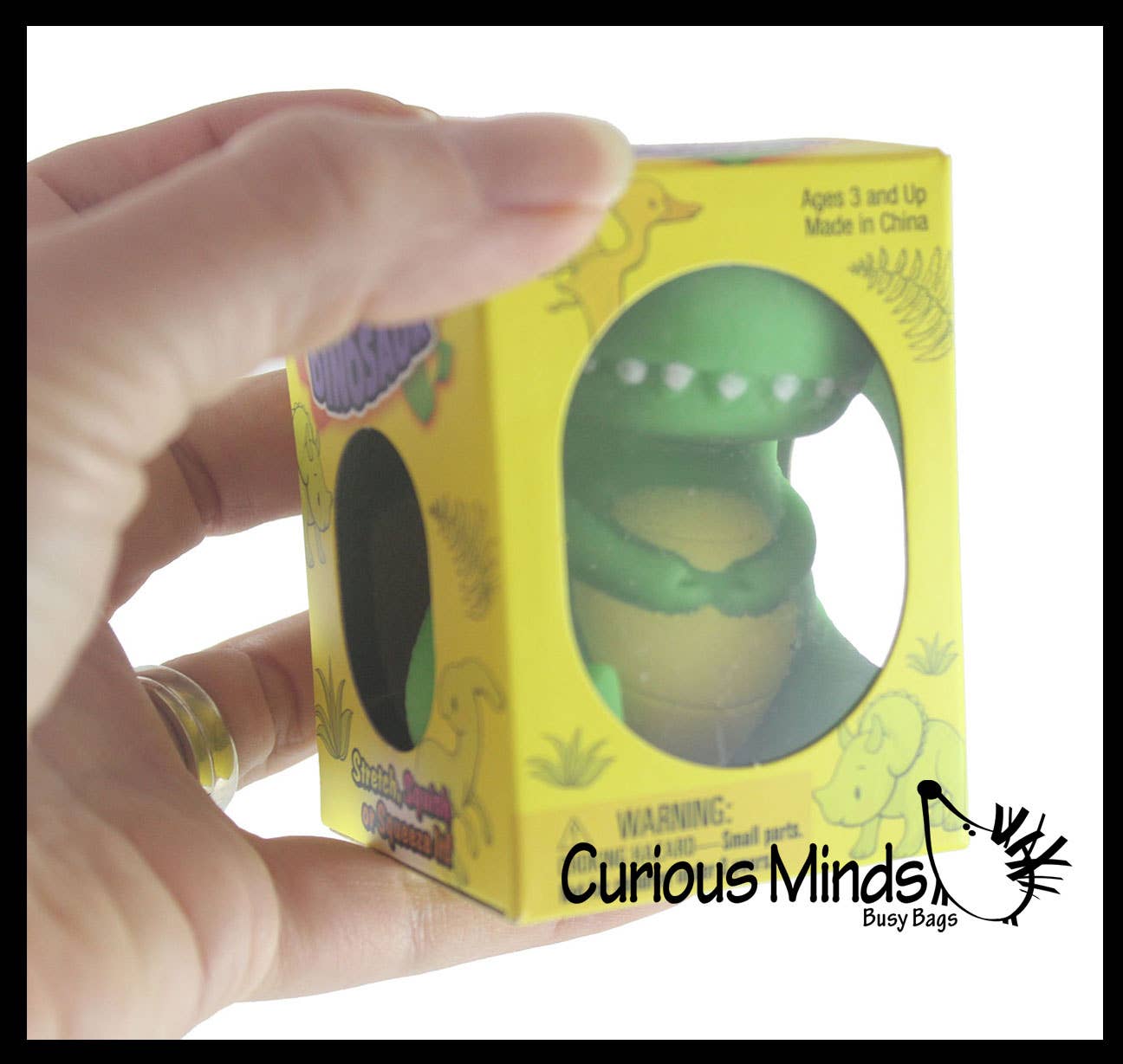 Dinosaur Soft Cream Doh Filled Stress Ball - Squishy Gooe