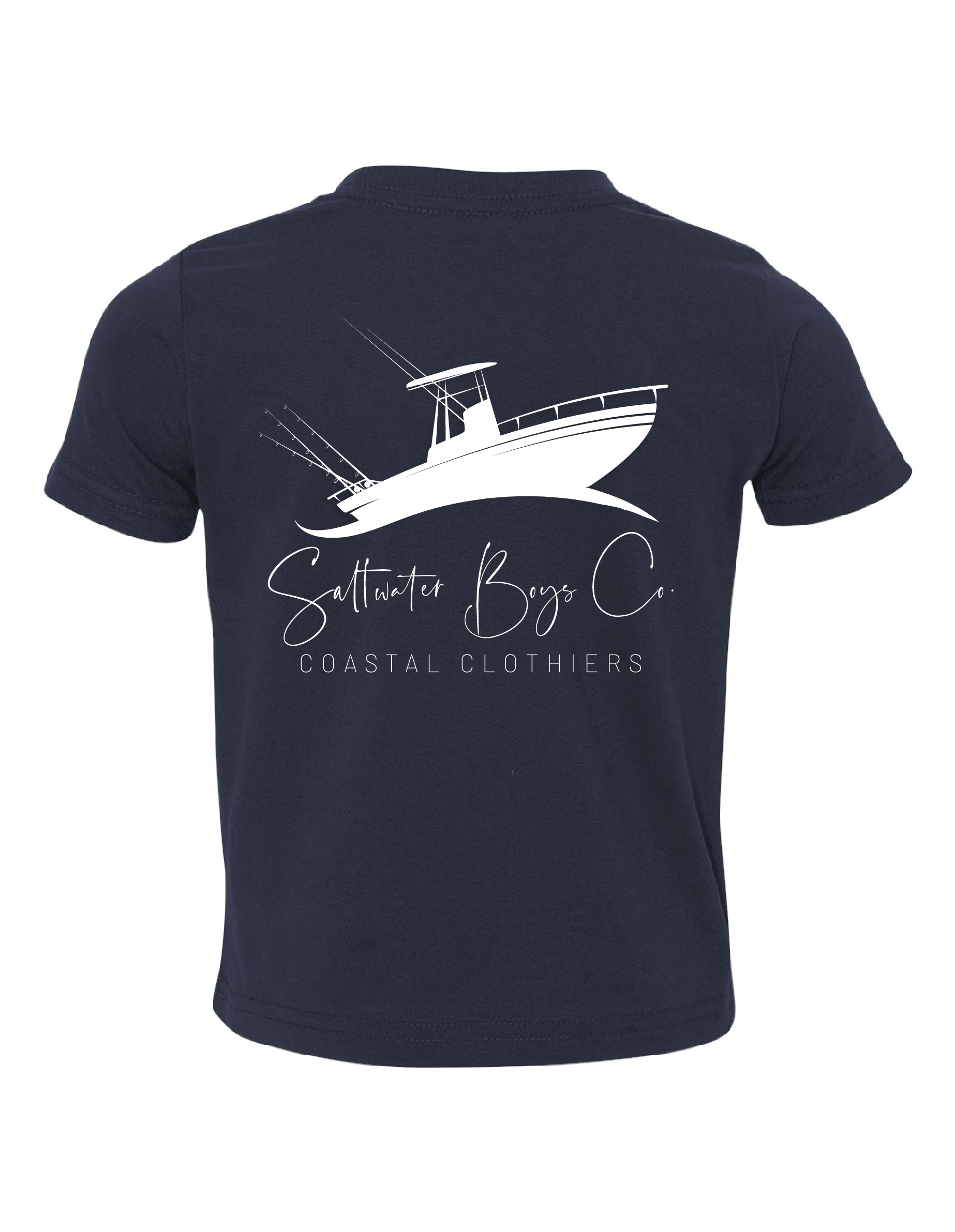 Offshore Boat Short Sleeve Graphic Pocket Tee Navy