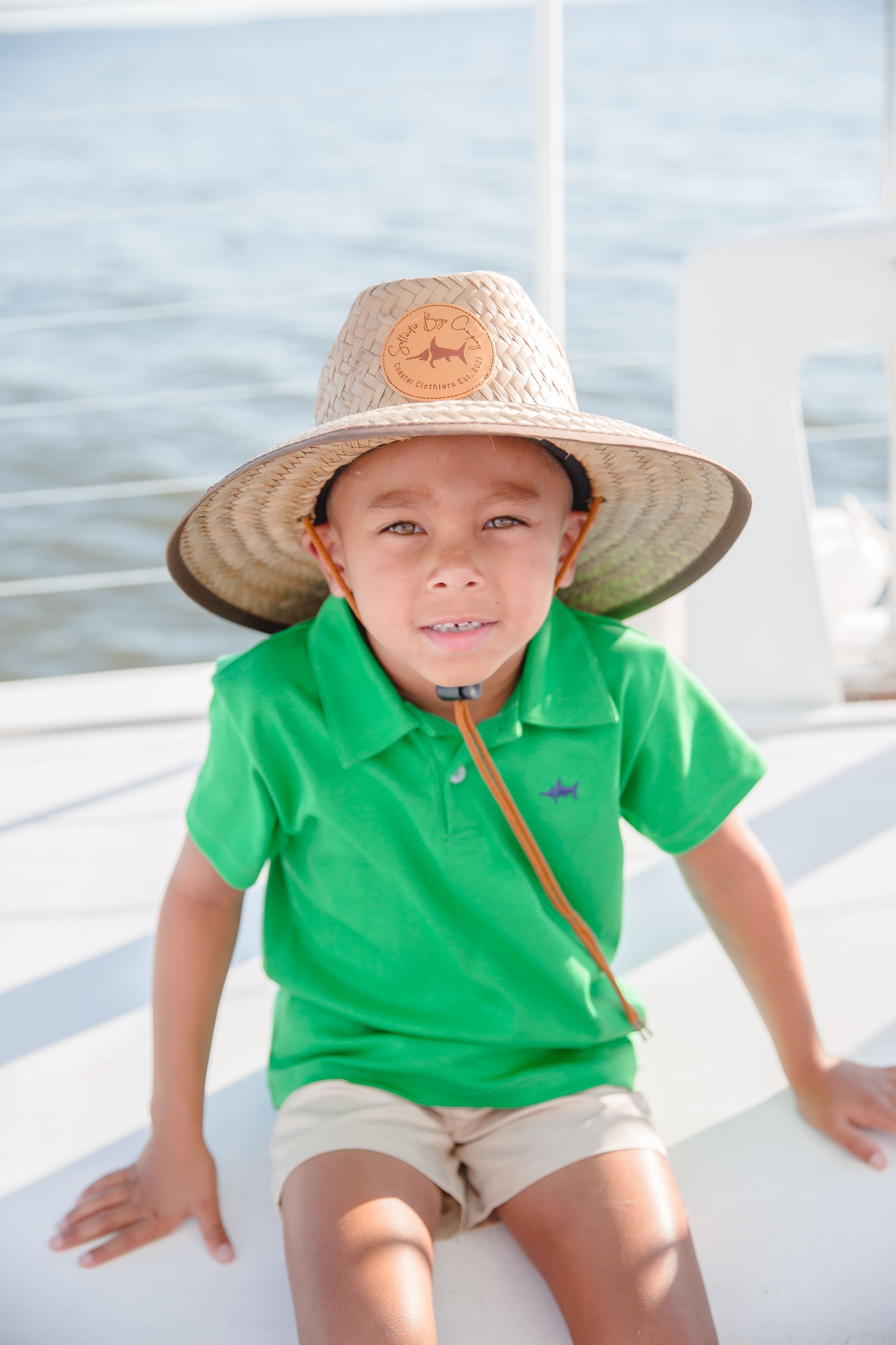 Saltwater Boys Co. Logo Lifeguard Hat Cocoa