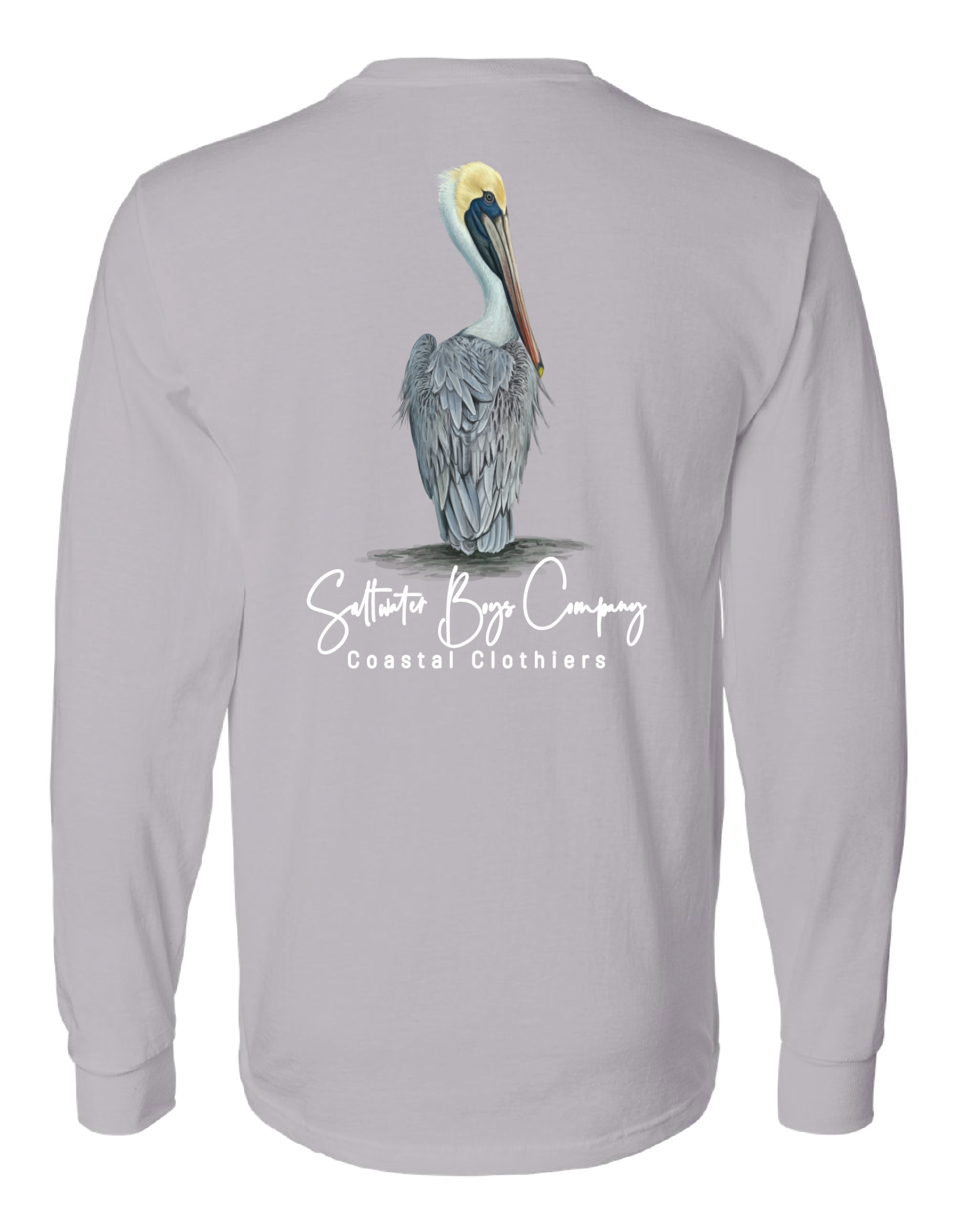 Pelican Long Sleeve Light Grey Tee